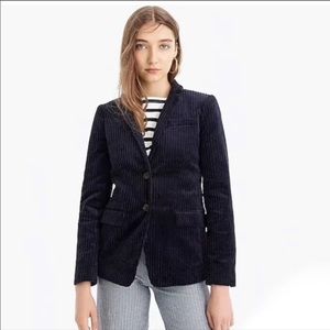 NEW J. Crew Navy Corduroy Blazer Size 2